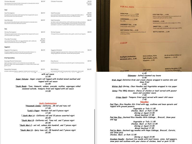 Thai Thai I Menu