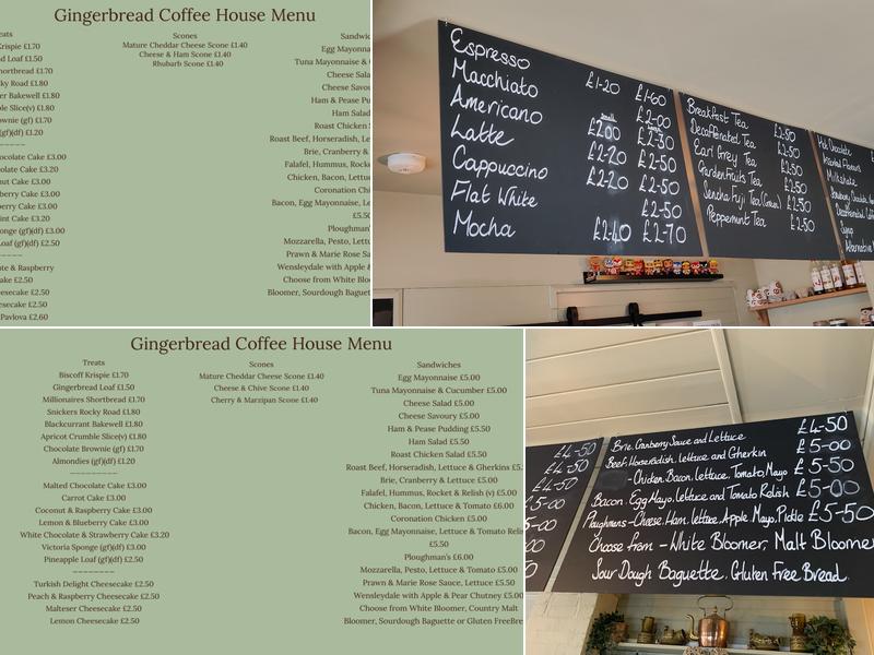 Gingerbread- Cafe Menu