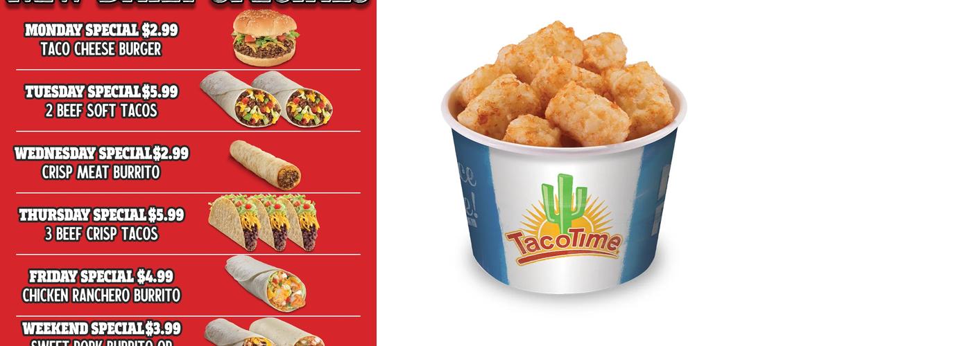 Taco Time Menu
