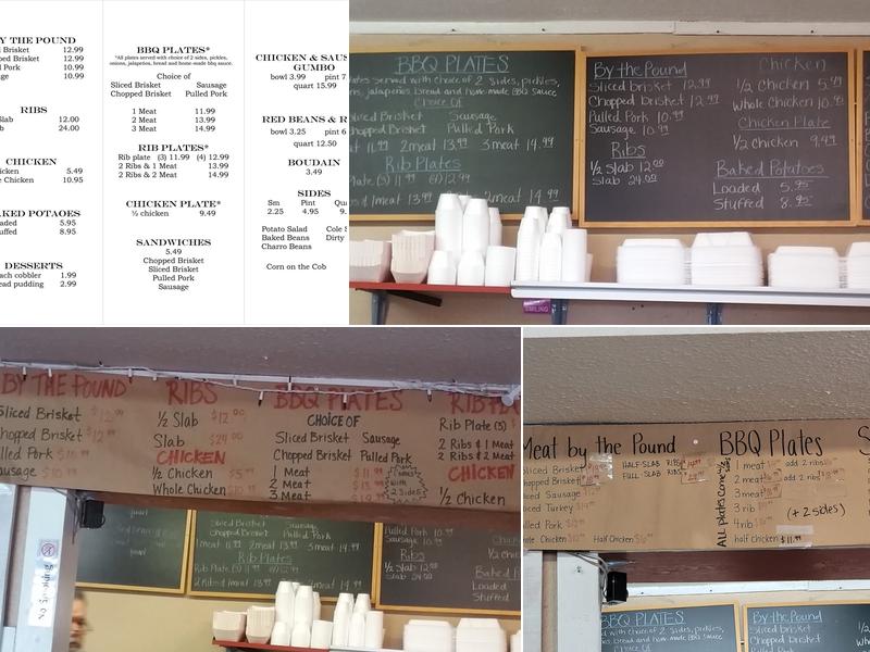 Big Frank's BBQ Menu