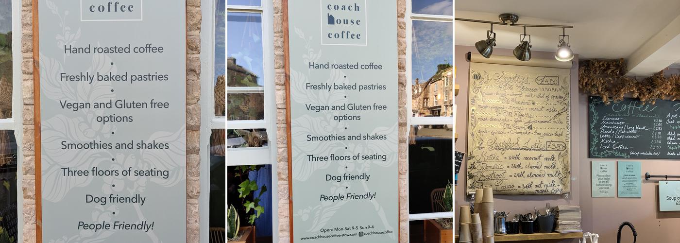 Coach House Coffee Menu