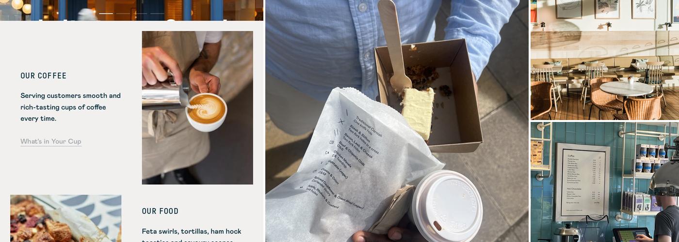 The Cornish Bakery Menu