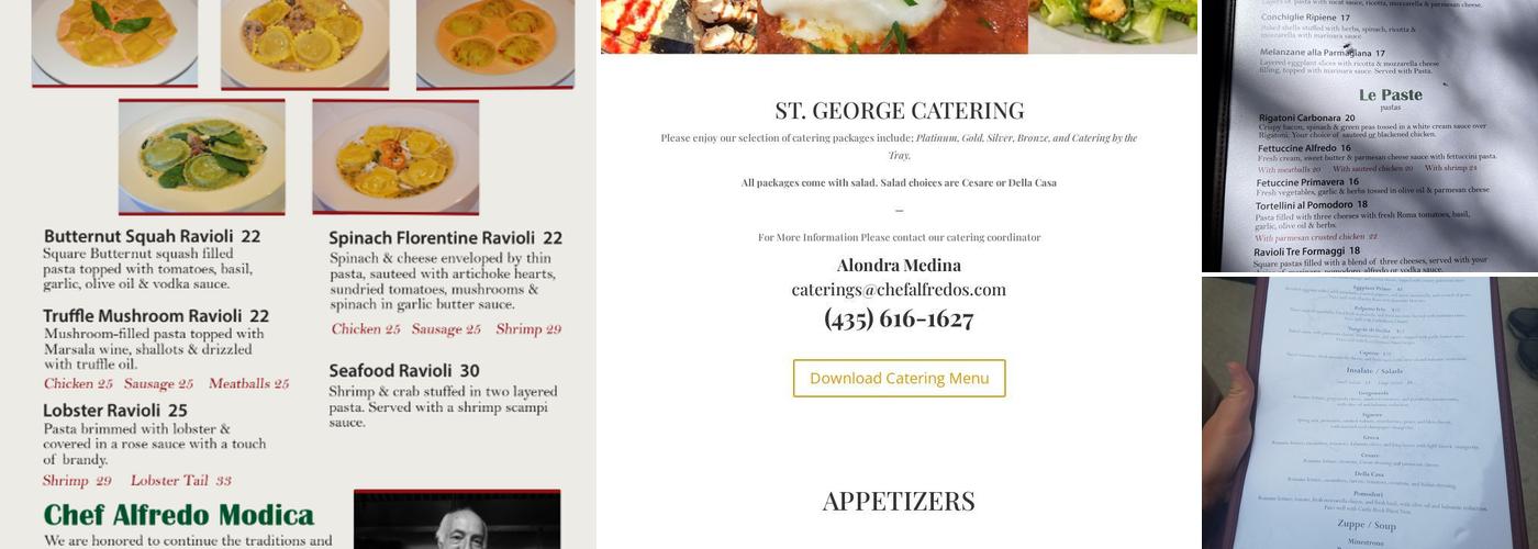 Chef Alfredo's Ristorante Italiano Menu