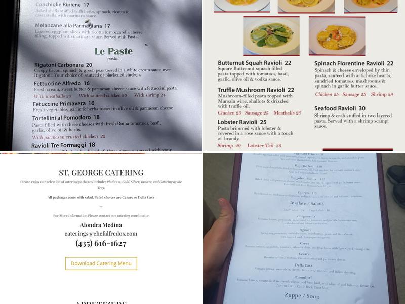 Chef Alfredo's Ristorante Italiano Menu