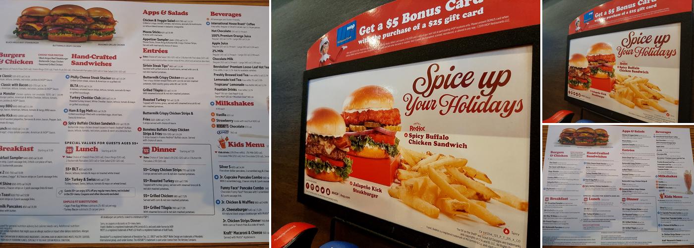 IHOP Menu