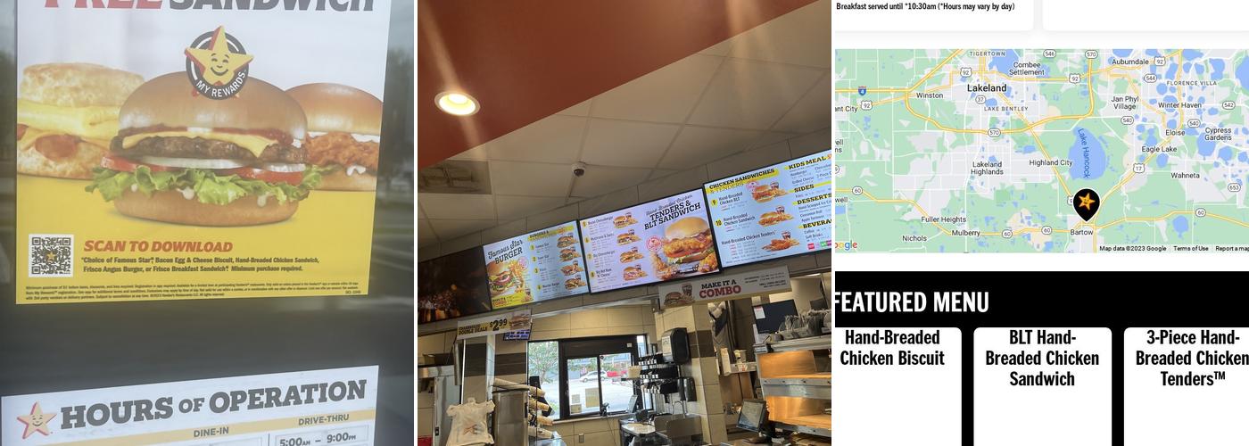 Hardee’s Menu