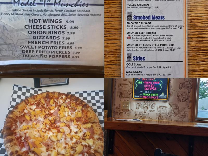 Model T Pub & Eatery Menu