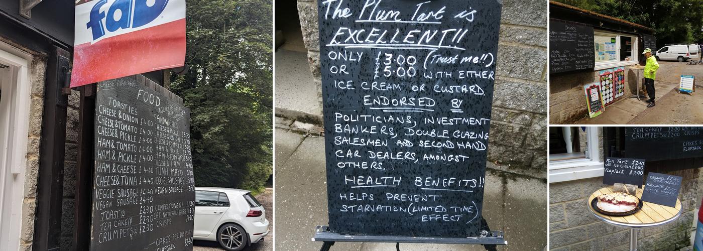 Tissington Snack Kiosk Menu