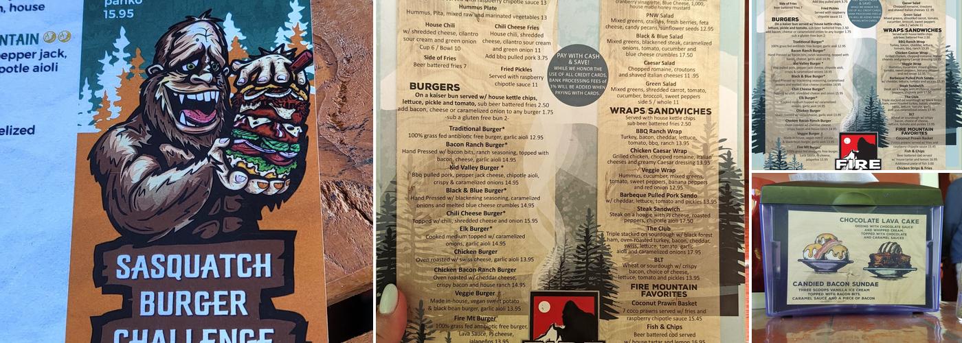 Fire Mountain Grill Menu