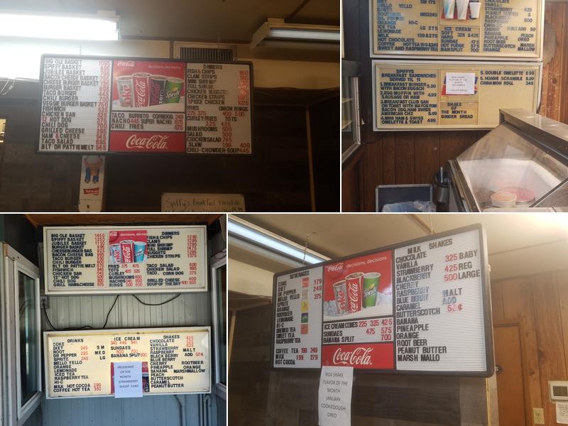 Spiffy Dine In Drive In Menu