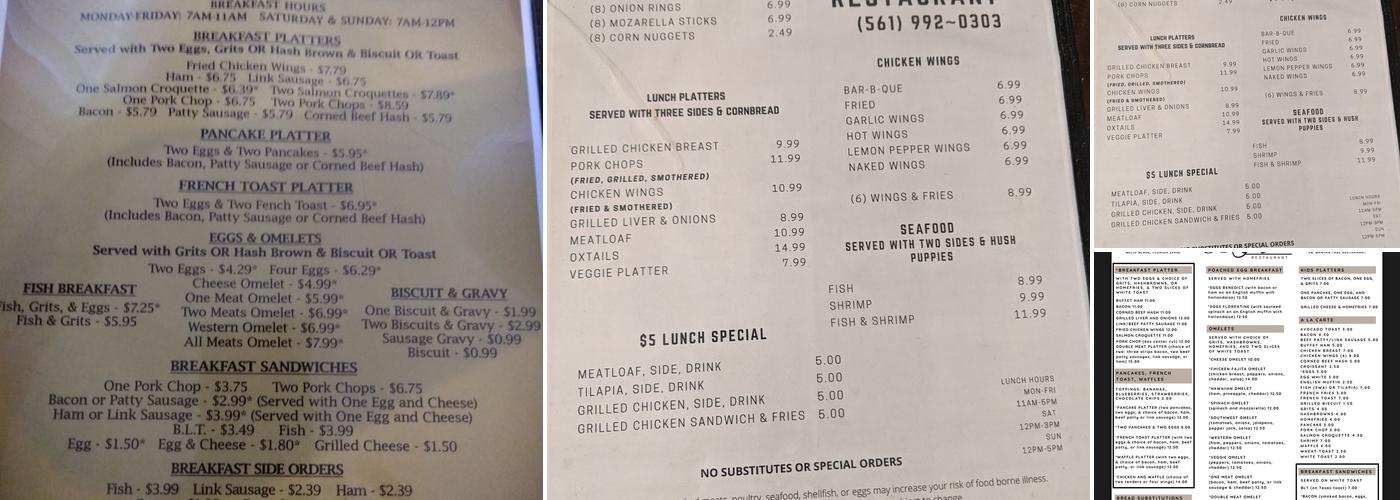Banyan Tree Restaurant Menu
