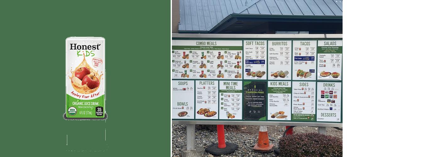 Taco Time Menu