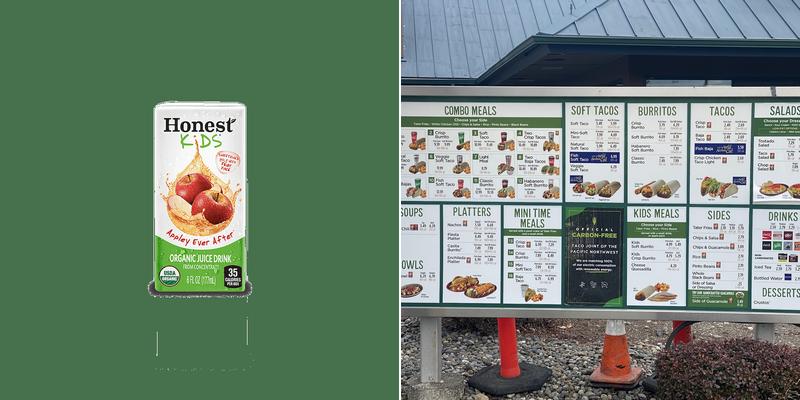 Taco Time Menu