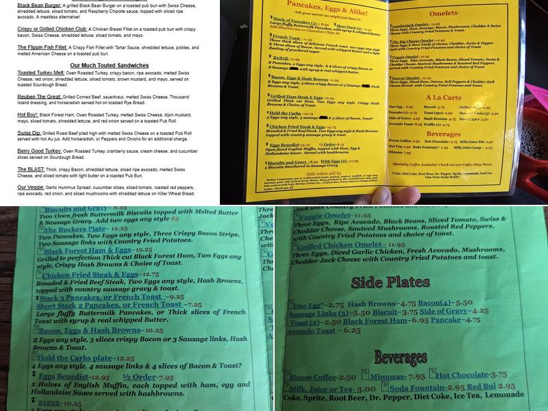 The Black Iron Grill Menu