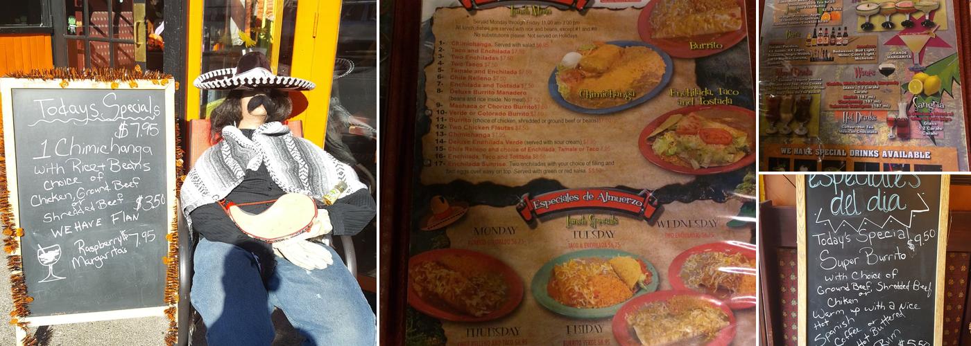 La Cabaña Restaurant Menu