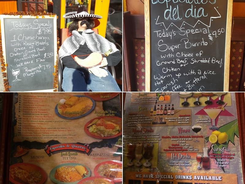 La Cabaña Restaurant Menu