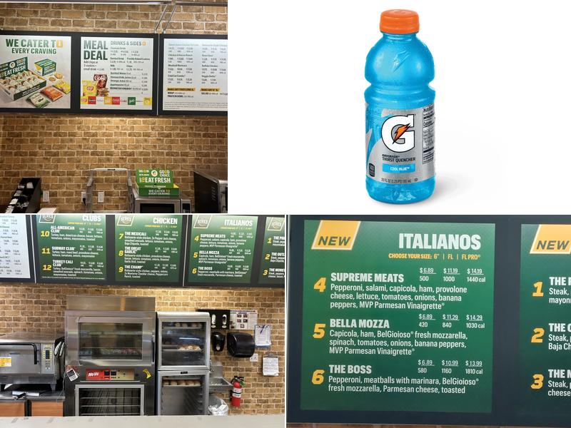 Subway Menu