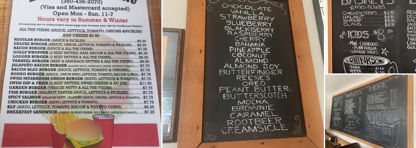 Burger Barn Menu