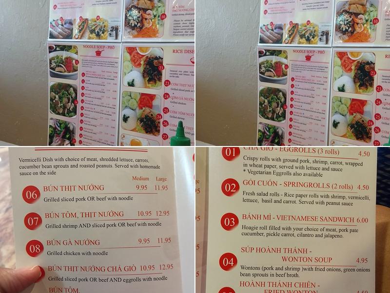 Pho Saigon Punta Gorda Menu