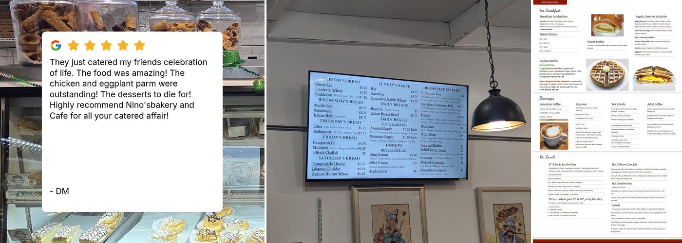 Nino's Bakery & Cafe Menu