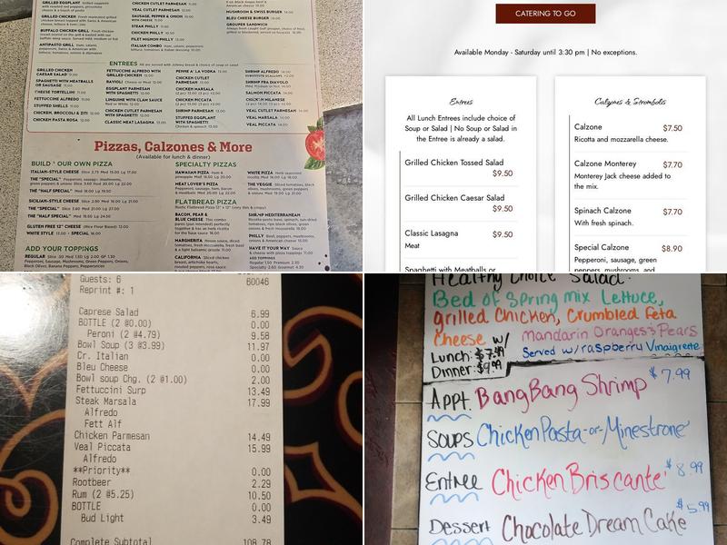 Johnny's Italian Restaurant Menu