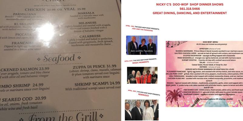 Nick & Johnny's Osteria Menu