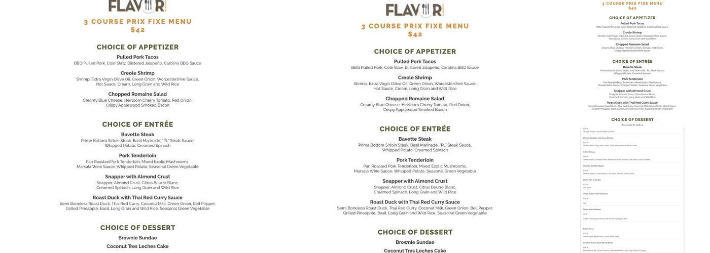Barcello Menu