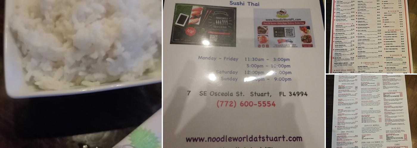 Noodle World Thai & Sushi Menu