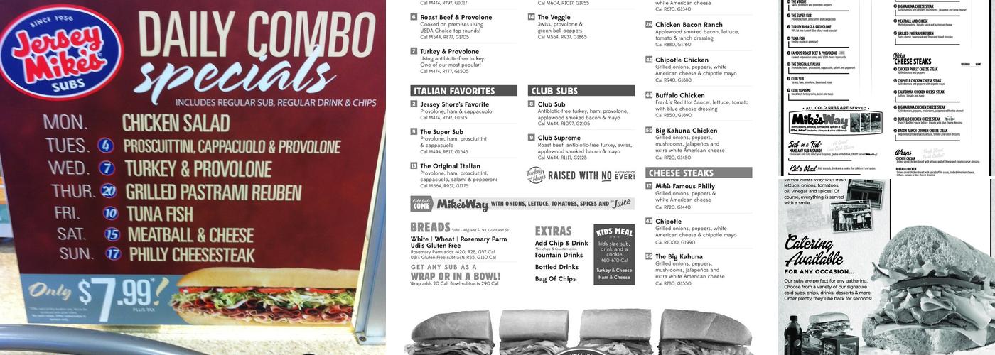 Jersey Mike's Subs Menu