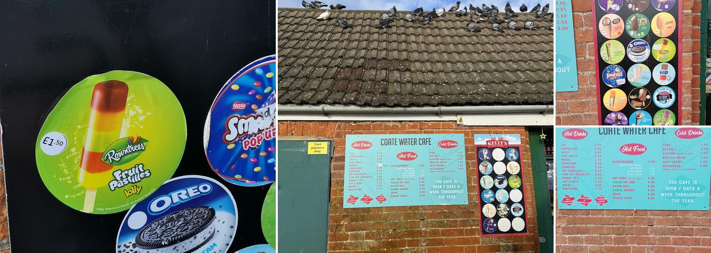 Coate Water Cafe Menu