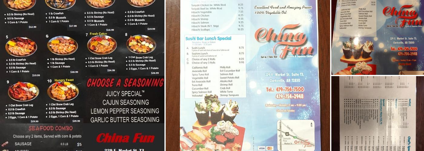 China Fun Menu