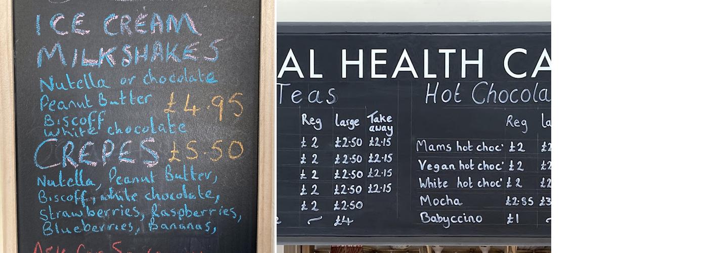 Total Health Cafe Menu