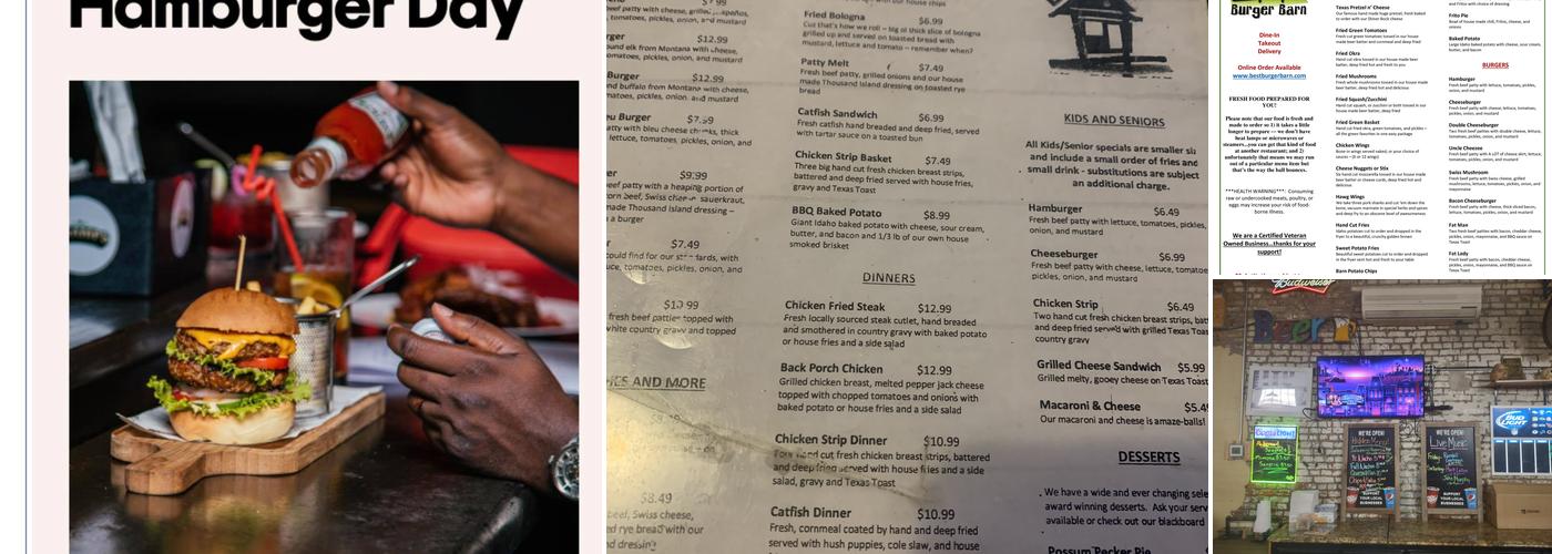Best Burger Barn Menu