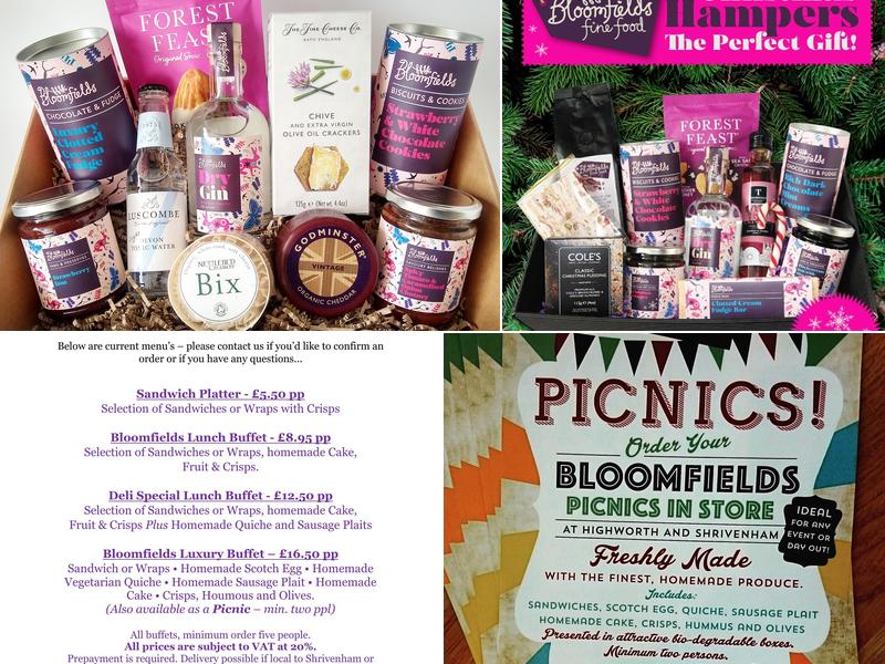 Bloomfields Fine Food, Highworth Menu