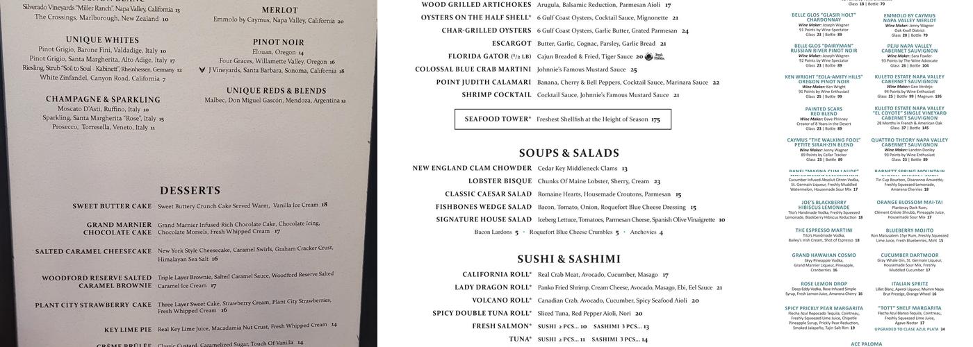 FishBones Menu