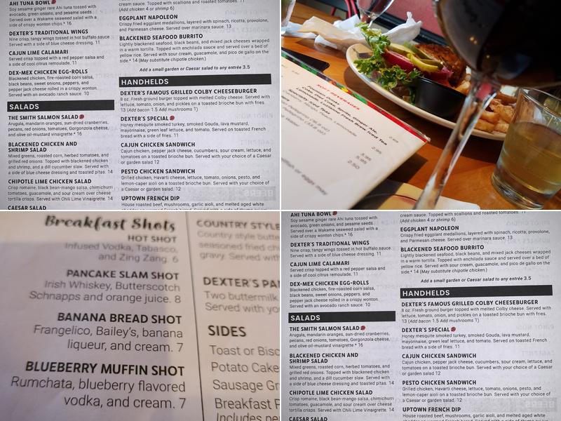 Dexter's of Lake Mary Menu