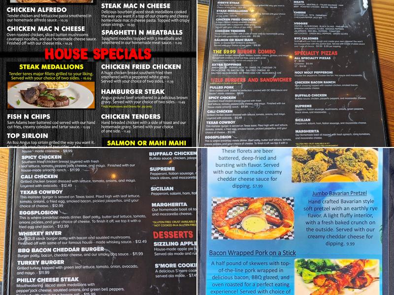 Deer Creek Fire & Stone Menu