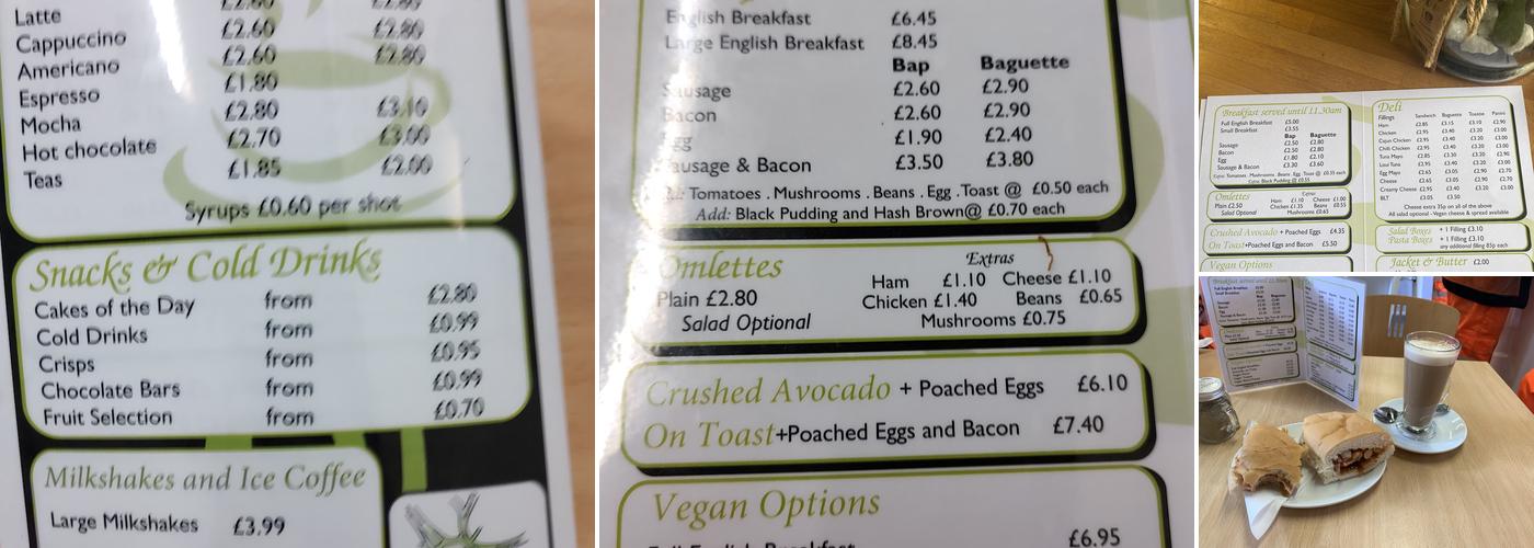 Murray's Coffee Shop Menu