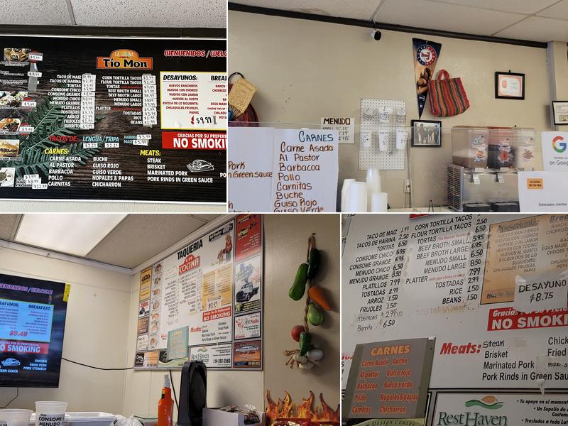 La Cocina Del Tio Mon Menu