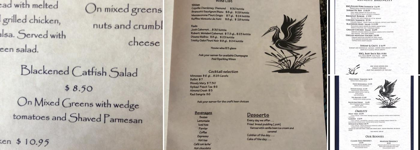 Crackers Southern Dining Menu