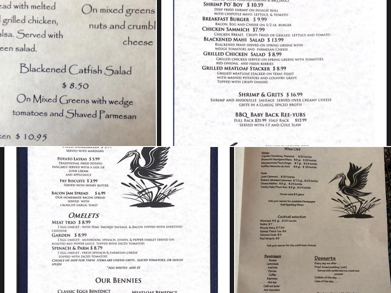 Crackers Southern Dining Menu