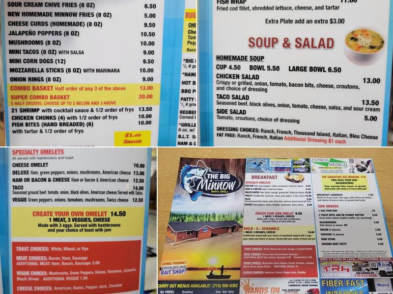 The Big Minnow New Page Menu