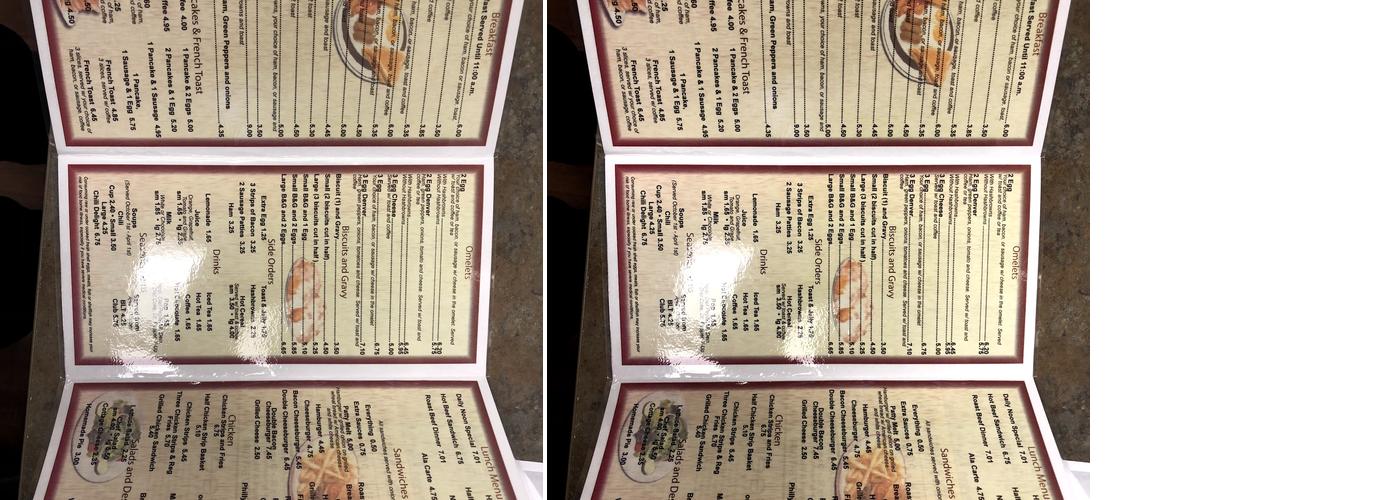 S & K Cafe Menu
