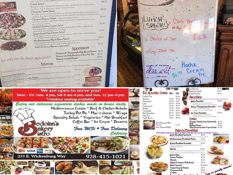 Bedoian's Bakery & Bistro Menu