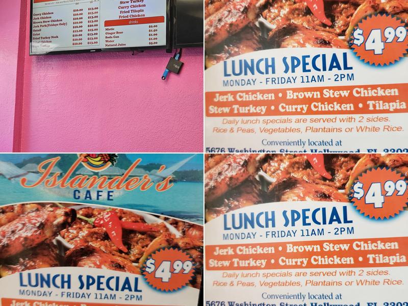 Islanders Cafe Menu