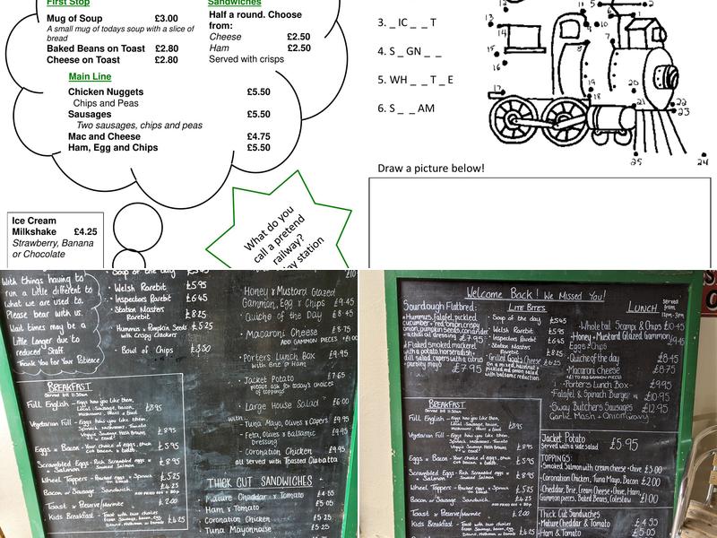 The Old Station Tea Rooms, Holmsley Menu