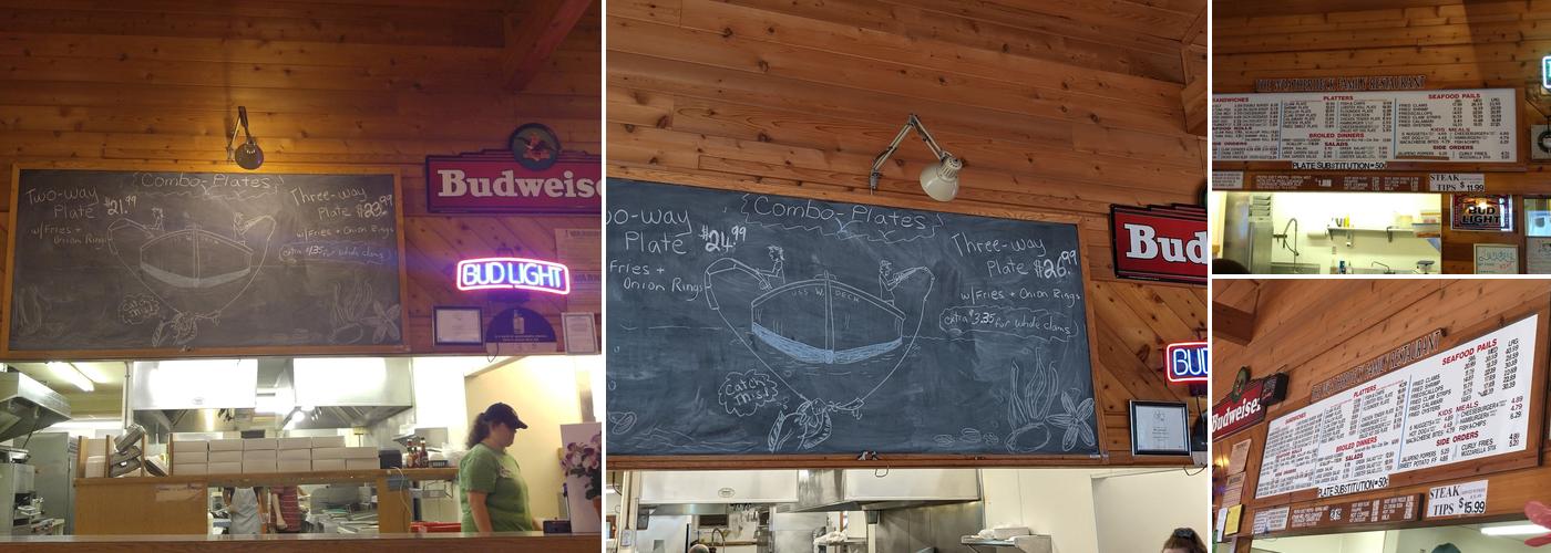 The Weatherdeck Restaurant Menu