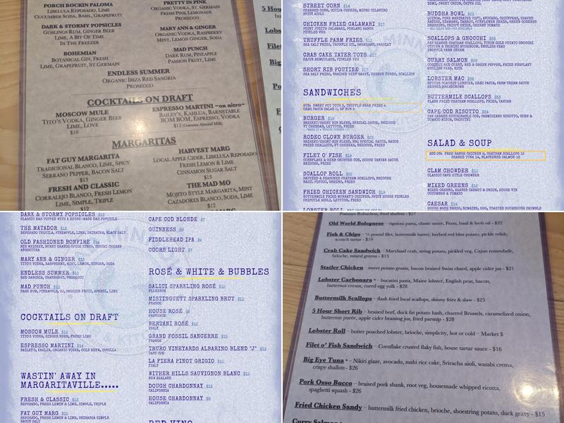 Mad Minnow Bar & Kitchen Menu
