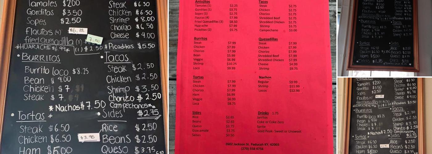 El SAZON Menu