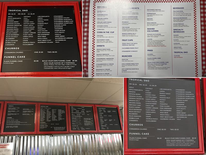 Teddy B's Menu